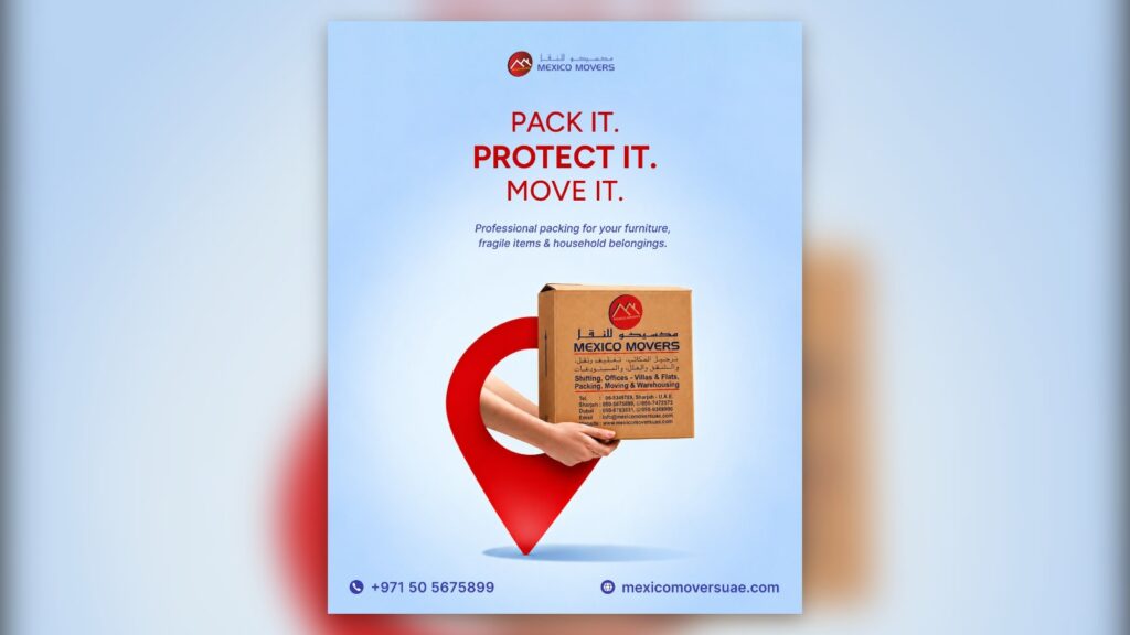 Furniture movers in Dubai - Mexico Movers packing and protecting furniture